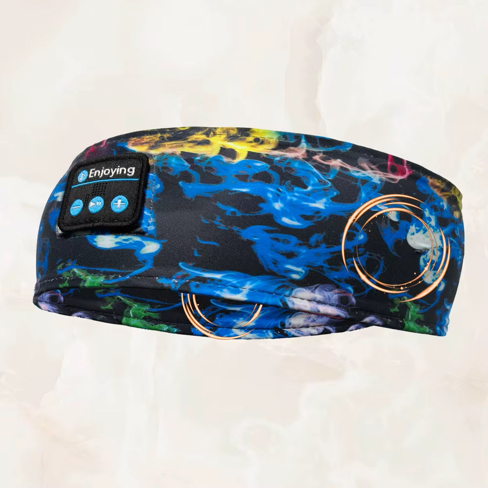 BT Earphones Sports Sleeping Headband Elastic Wireless Headphones Music Eye Mask Wireless Bluetooth Headset Headband